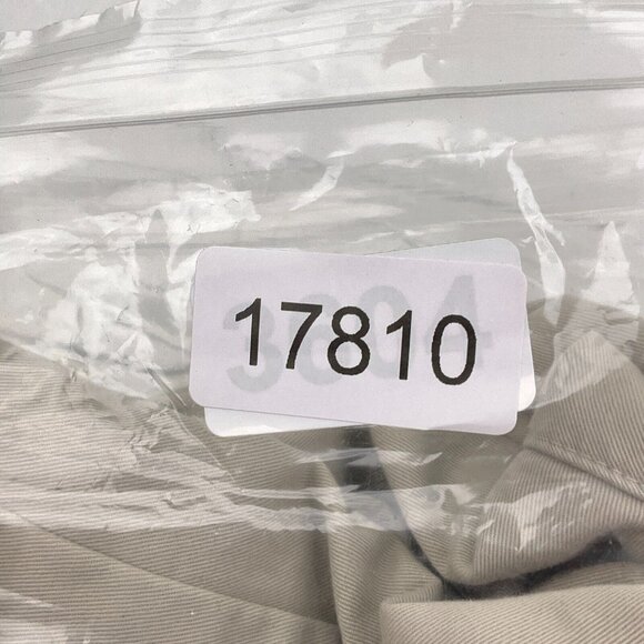 LL Bean Pants Men 35Wx34L Beige Chino Cotton Flannel Plaid Lined Natural‎ Fit - Picture 12 of 12